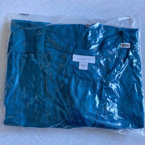 Pure Jill J Jill linen top - Picture 7 of 7